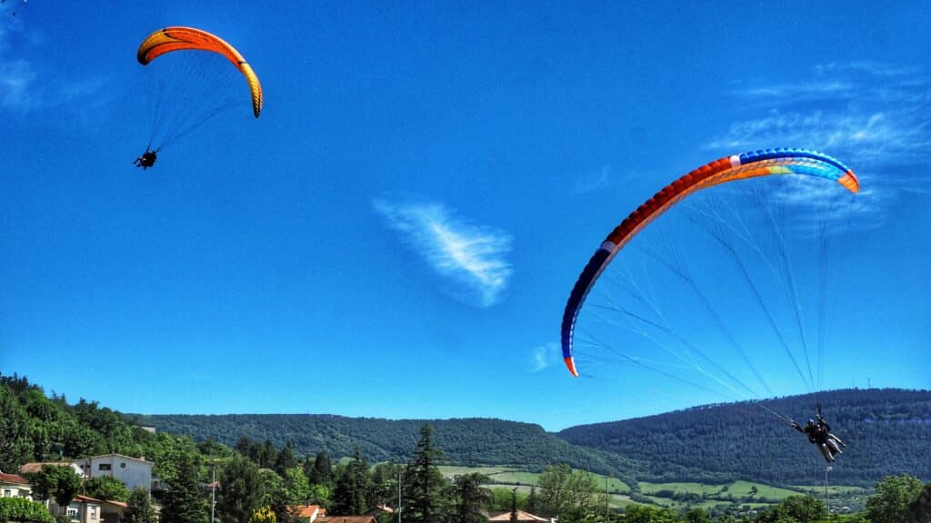 Vol biplace parapente à offrir en cadeau à Millau